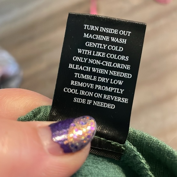 Blended Clothing Inc. Beatles Let It Be Boho Floral 60s Green Sweatshirt size XS - Picture 6 of 13